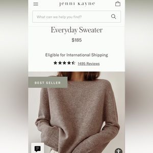 Jenni Kayne, Everyday Sweater, Size: XS